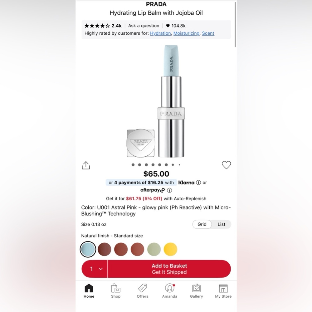 Prada Lip Balm